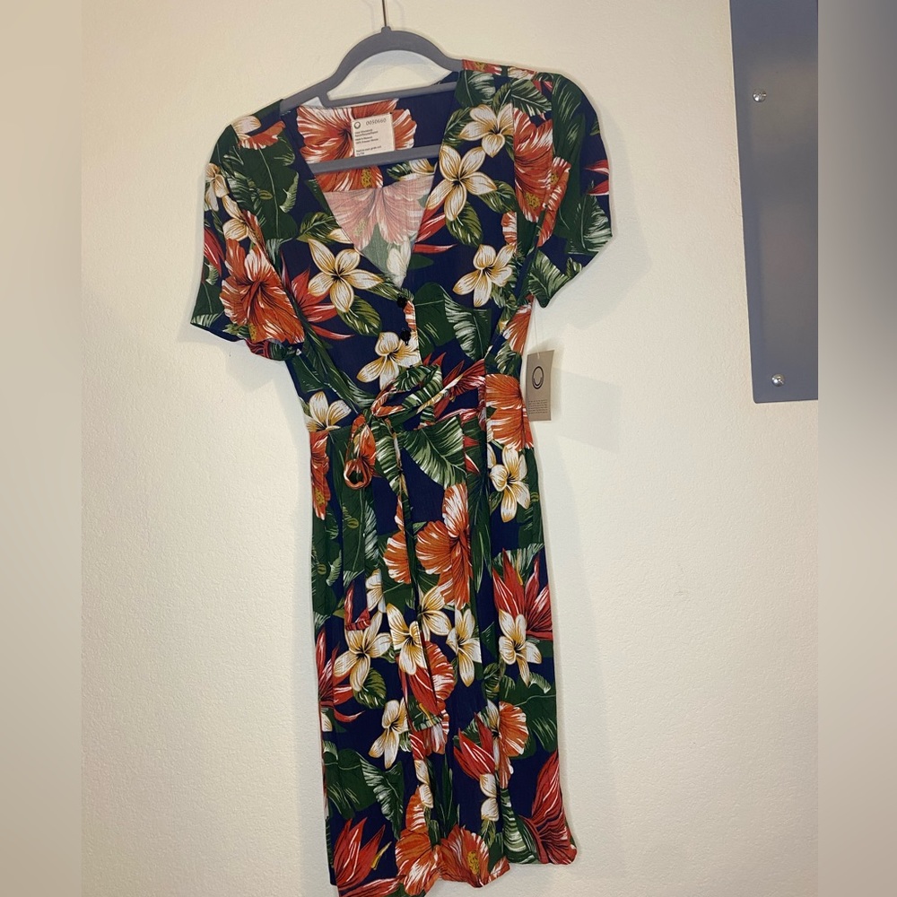 Hawaiian floral dress